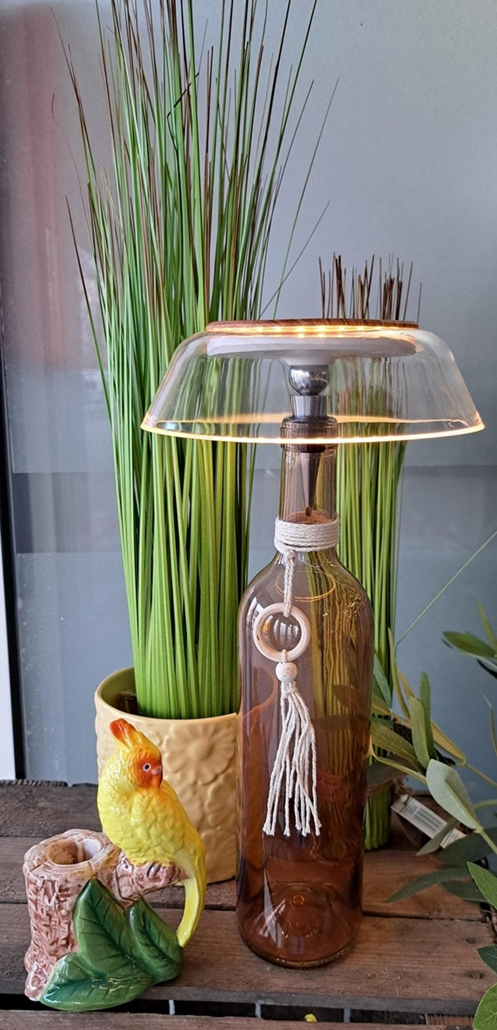 Mansion atmosphere oplaadbare led tafellamp ø16,5xh33,5cm
