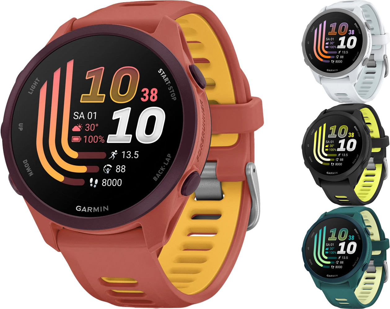 Garmin forerunner 170 music - gps multisport smartwatch | teal green lemon