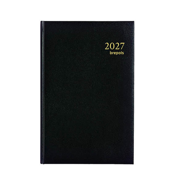 Brepols bureauagenda saturnus week 2027 lima zwart 13x21 cm