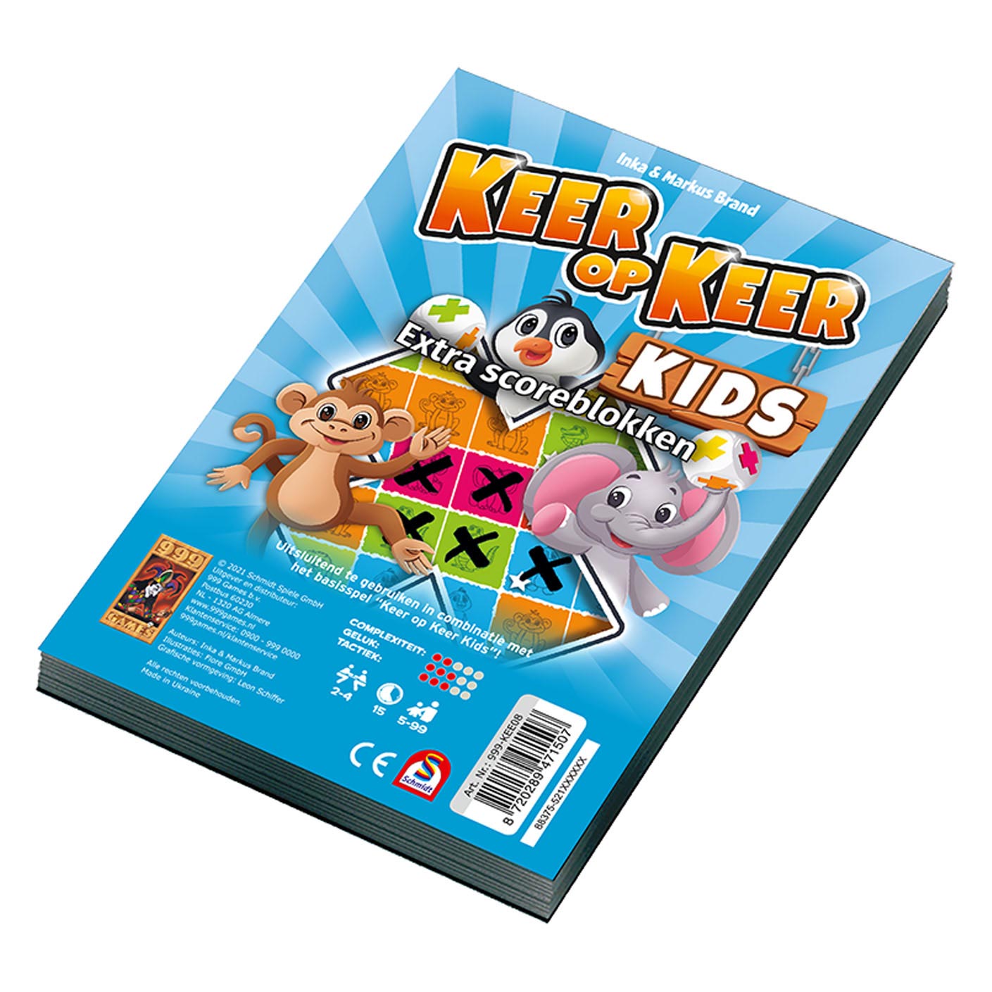 999spellen 999 spellen keer op keer kids - scoreblokken, 2e.