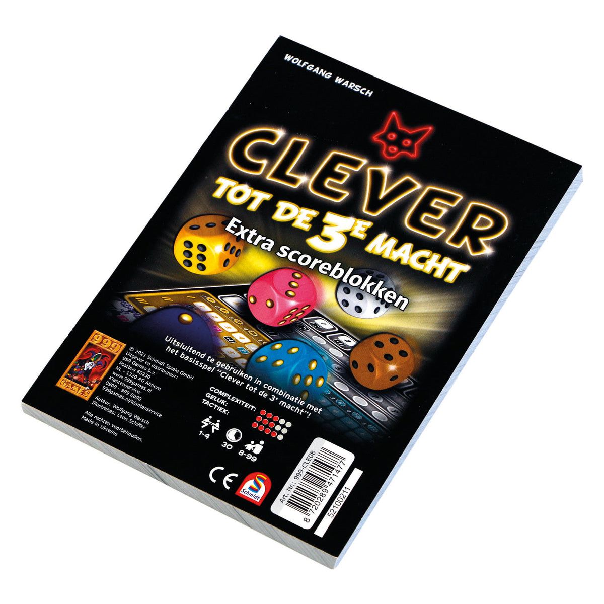 999games clever scoreblokken clever tot de 3e macht twee stuks
