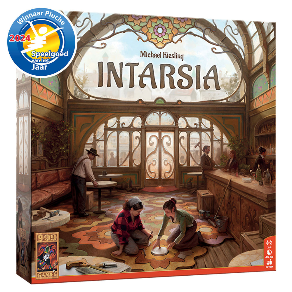 999games 999 games intarsia bordspel (nederlands, 2 - 4 spelers, 40 minuten, vanaf 10 jaar)