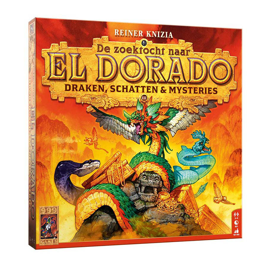 999games 999 games de zoektocht naar el dorado: draken, schatten mysteries bordspel (nederlands, uitbreiding, 2 - 4 spelers, 60 minuten, vanaf 10 jaar)