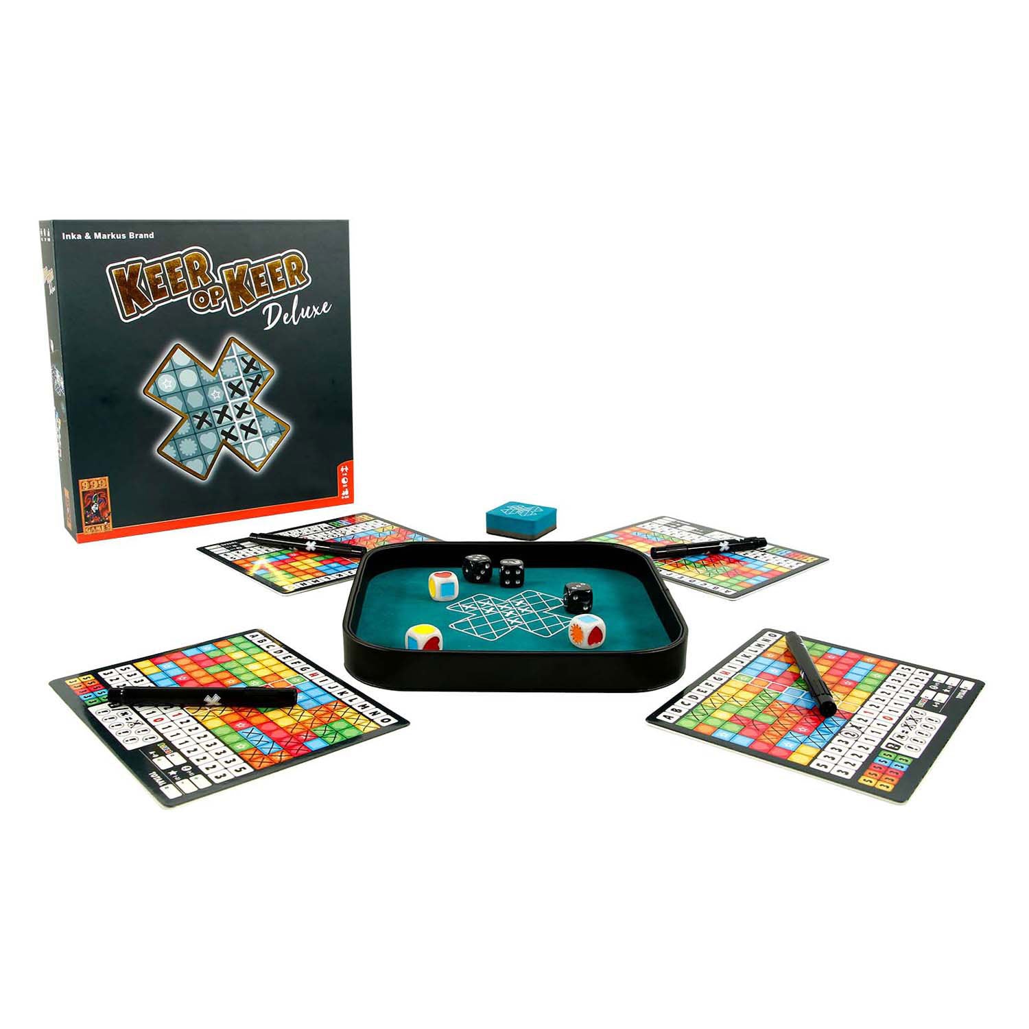 999games 999 games keer op keer deluxe dobbelspel (nederlands, 1 - 6 spelers, 20 minuten, vanaf 8 jaar)