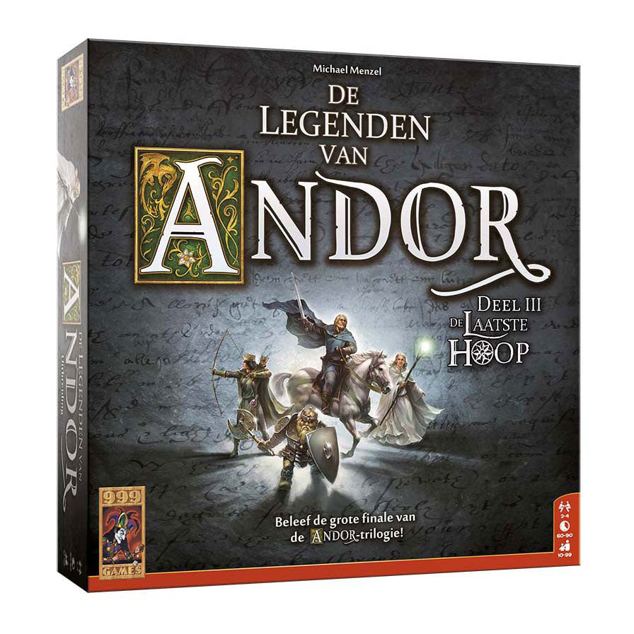 999games 999 games van de legende van andor: het laatste hoop bordspel