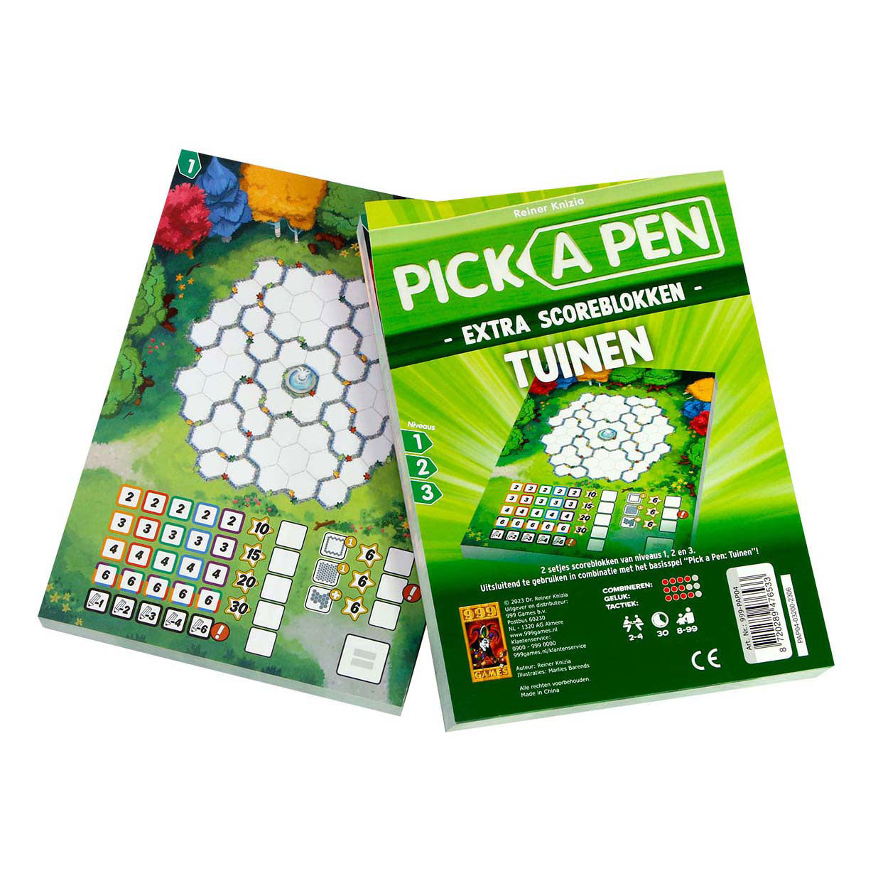 999spellen 999 spellen kies een pen tuinen scoreblokken, 2e.