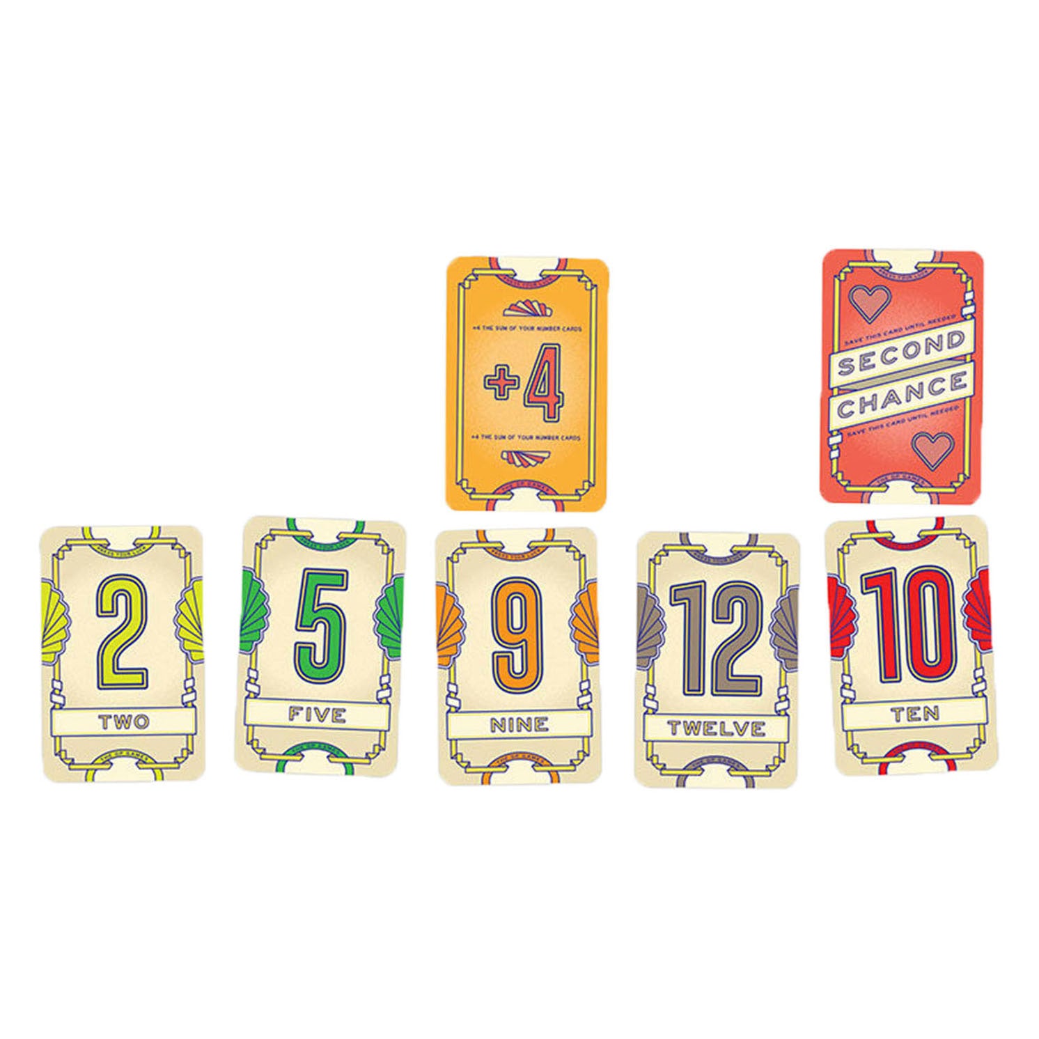 Asmodee flip 7 kaartspel (engelse versie)