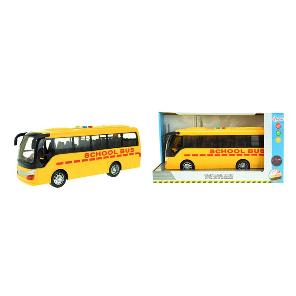 Toi-toys toi toys friction schoolbus met licht en geluid (exclusief batterijen)