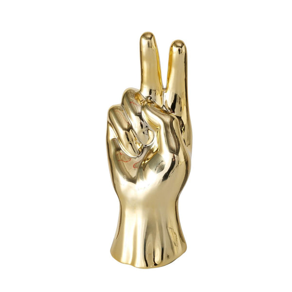 Boltze home beeld hand h19cm goud of wit