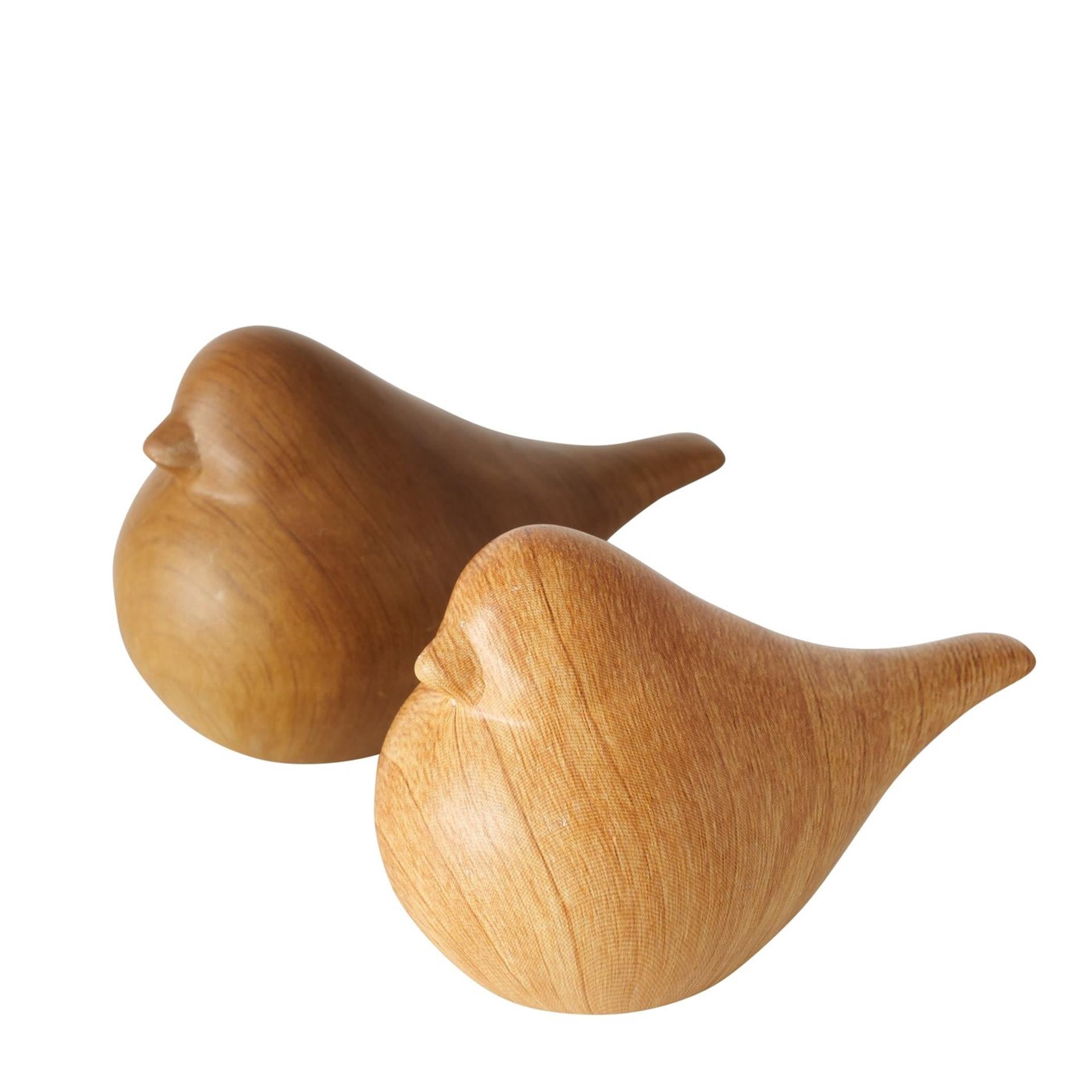 Boltze home beeld vogel keramiek h6cm