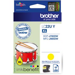 Inktcartridge brother 22uy origineel geel