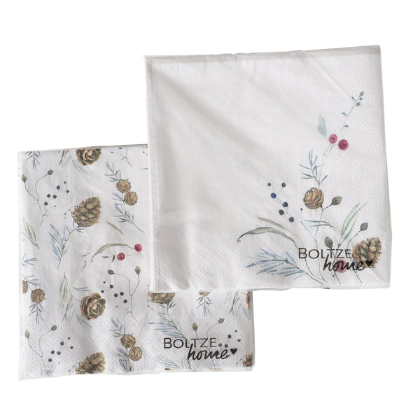 Boltze home servetten dennenappels 20 dlg.
