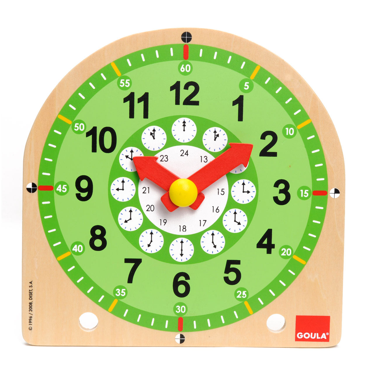Goula Houten Leerklok