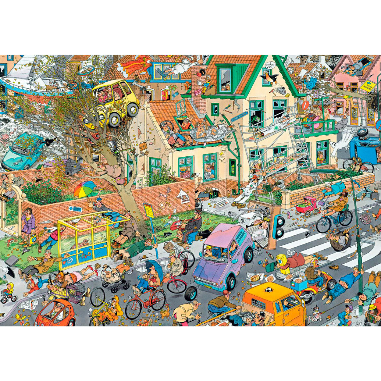 Jumbo jan van haasteren legpuzzel - 2in1 safaristorm, 1000st.