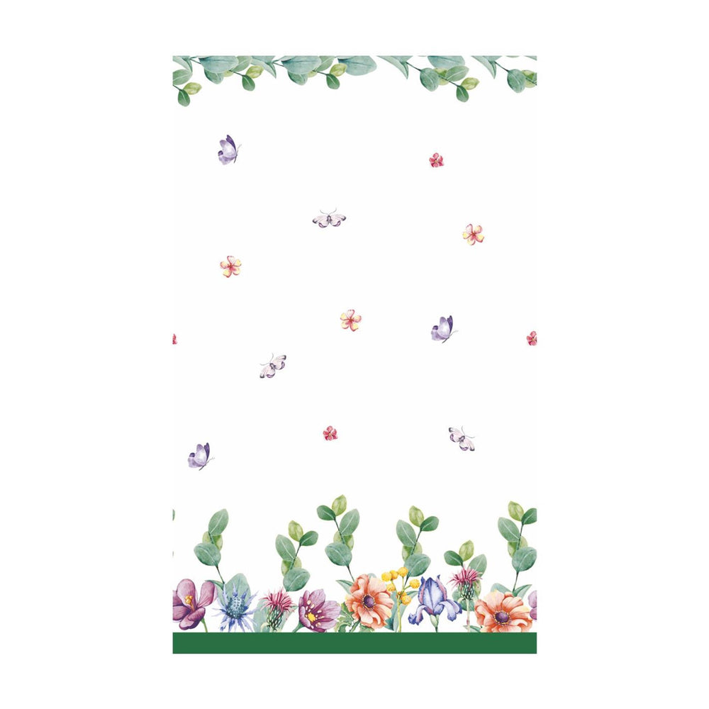 Duni tafellaken breezy butterflies cel 138x220cm