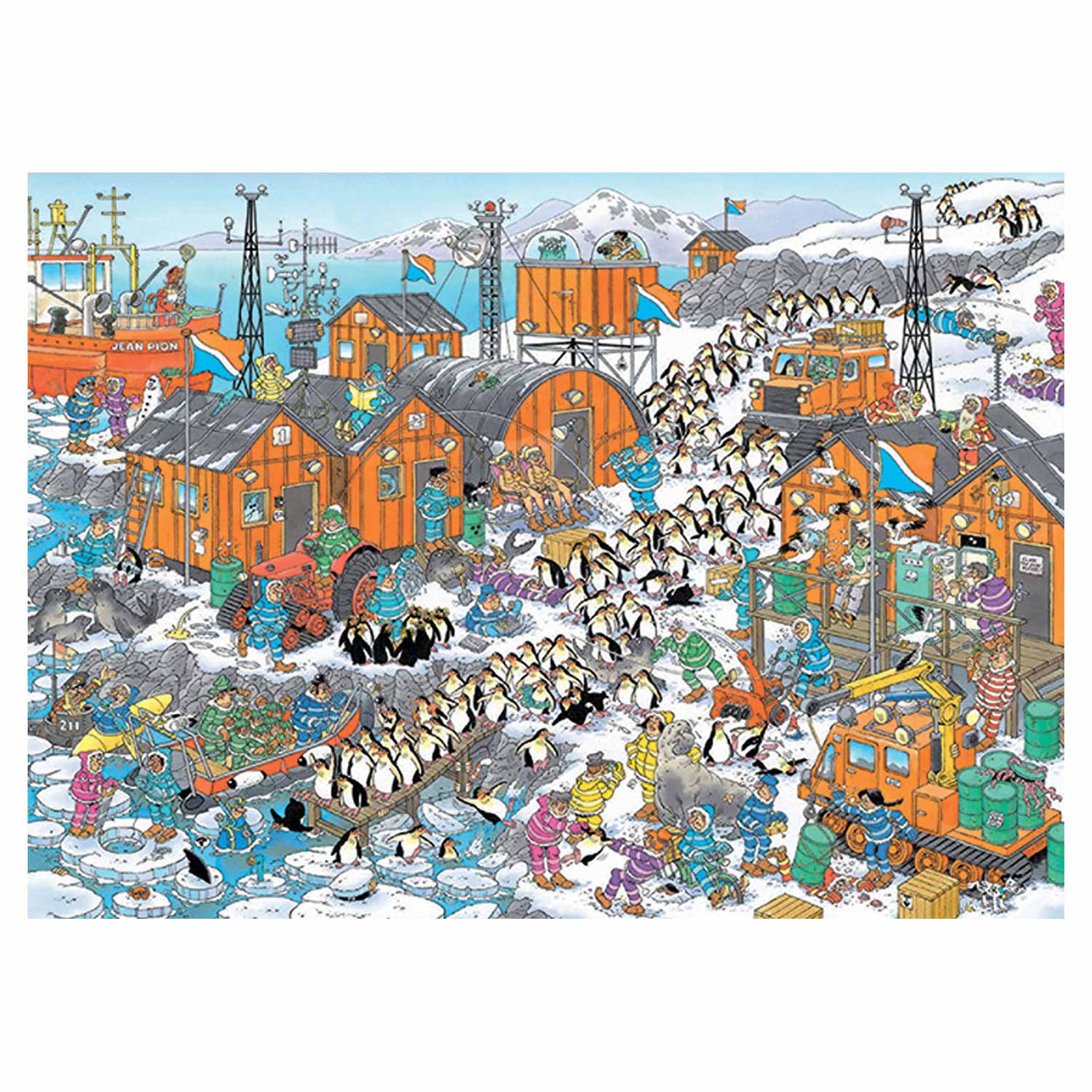 Jumbo jan van haasteren legpuzzel - zuidpool, 1000st.