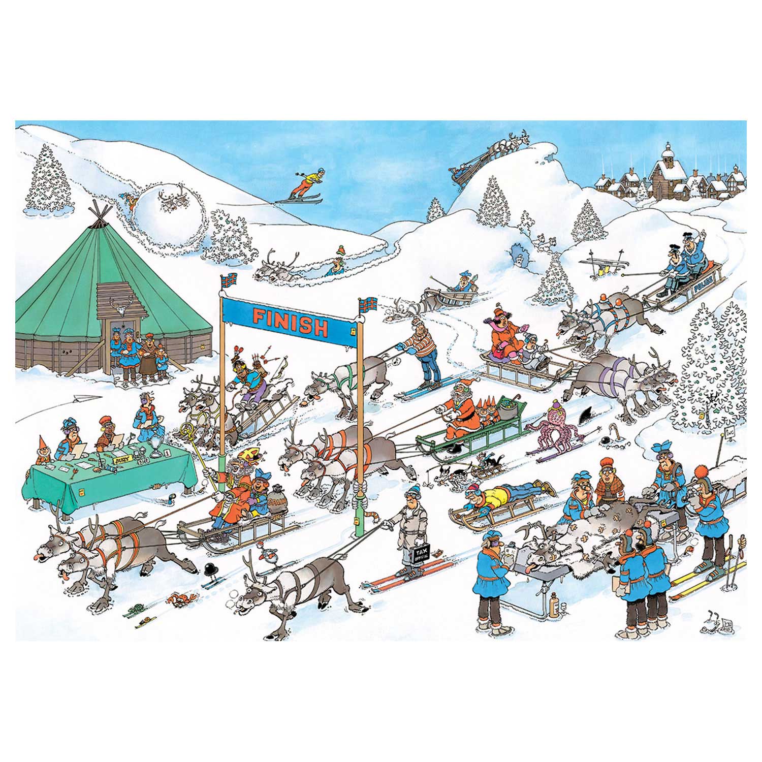 Jan van Haasteren Legpuzzel - Rendierrace, 500st.