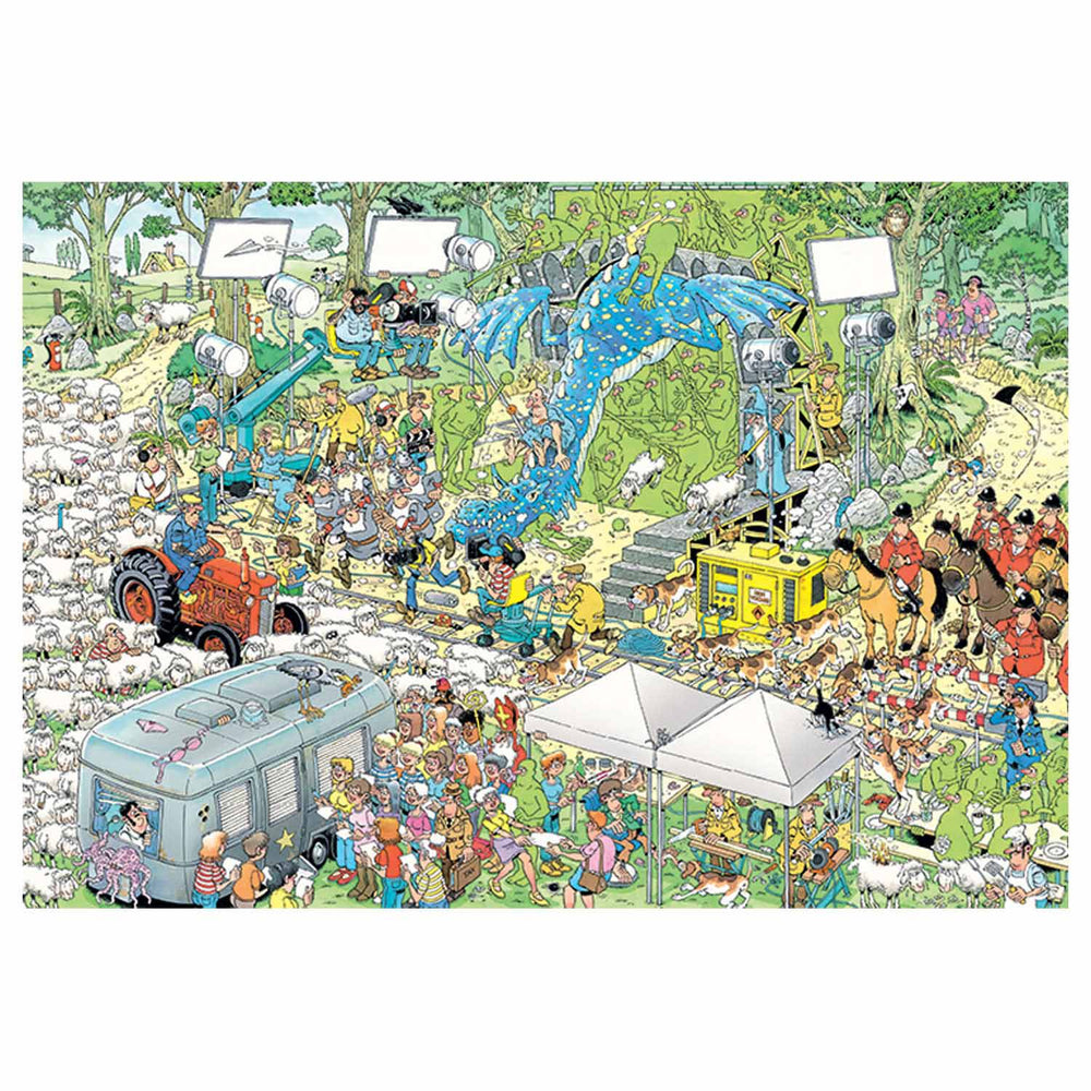 Jumbo jan van haasteren legpuzzel - de filmset, 2000st.