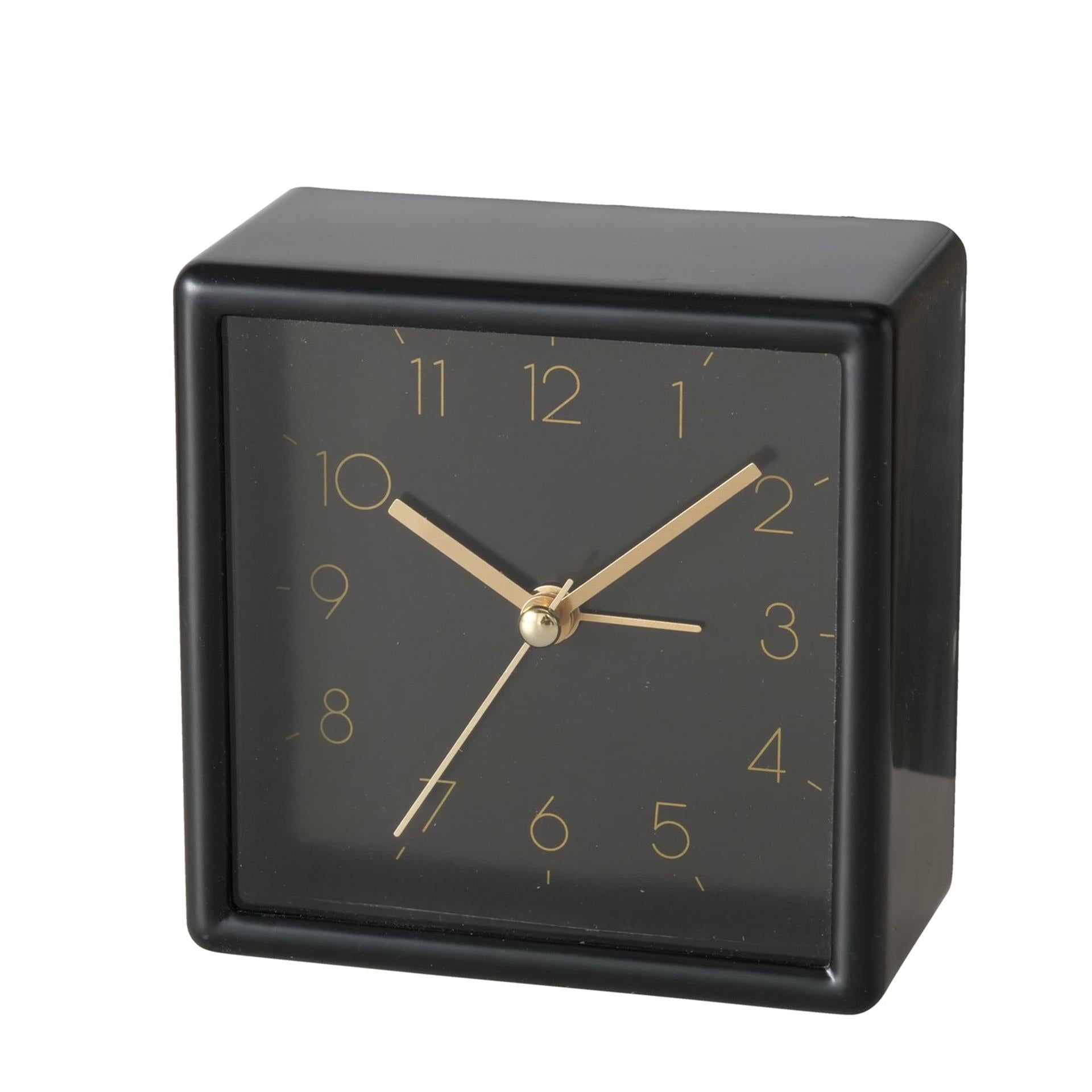Boltze home tafelklok analoog zwart h9,5cm