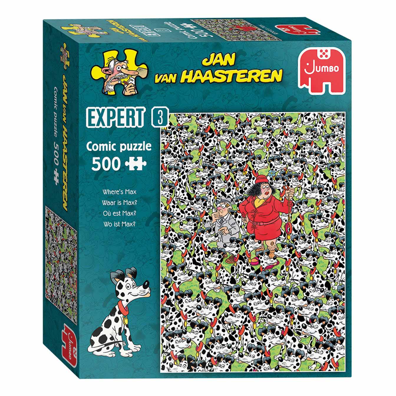 Jan van Haasteren Legpuzzelexpert 03 Waar is Max?, 500st.