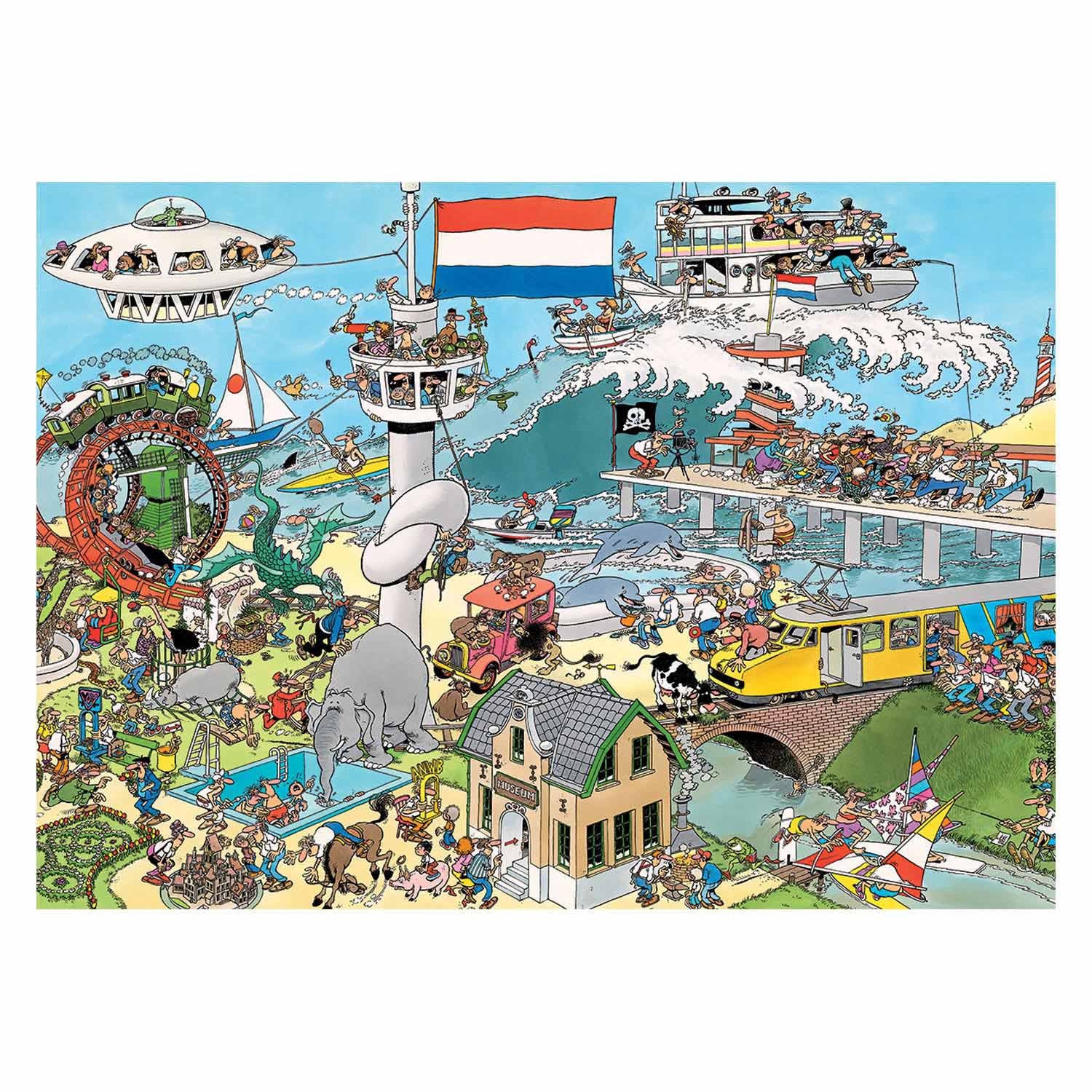 Jan van Haasteren Legpuzzel Verkeerchaos, 2x1000st.