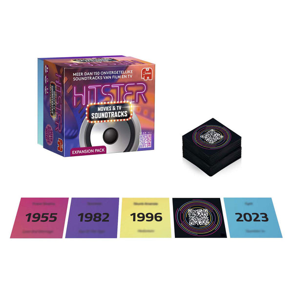 Jumbo hitster movies tv soundtracks – muziekspel uitbreiding – filmmuziek tv-soundtracks – partyspel – actiespel