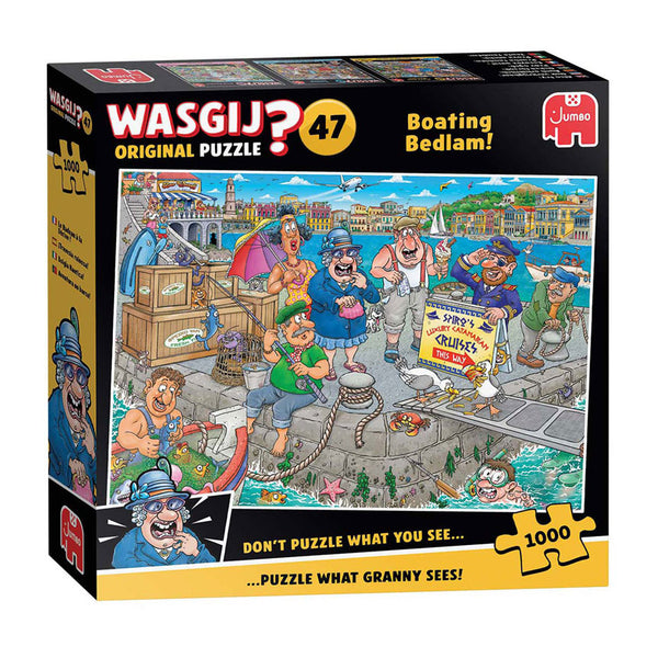 Jumbo wasgij original 47 legpuzzel - de boot in! - 1000st.