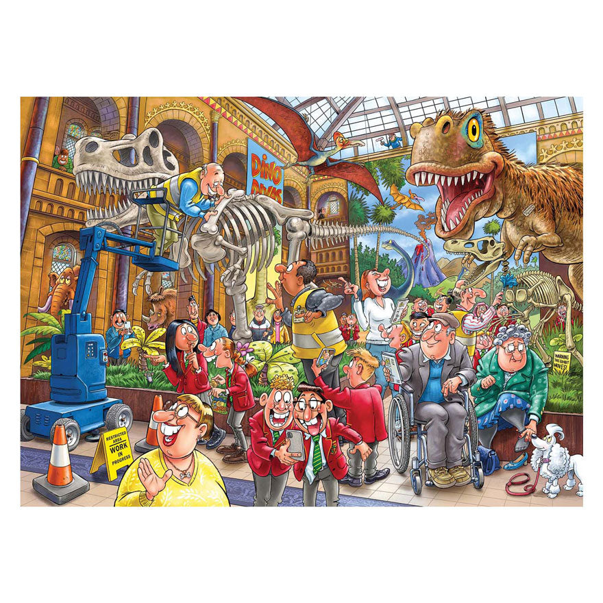Jumbo wasgij mystery 24 legpuzzel - paniek in het museum!, 10000st.