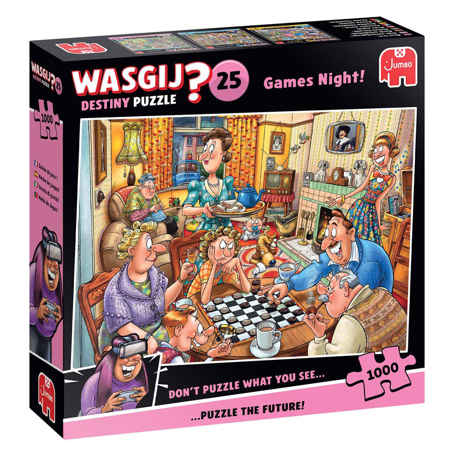Jumbo wasgij destiny 25 legpuzzel - spelletjesavond, 1000st.