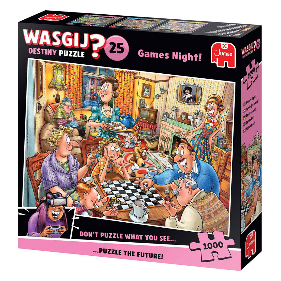 Jumbo wasgij destiny 25 legpuzzel - spelletjesavond, 1000st.