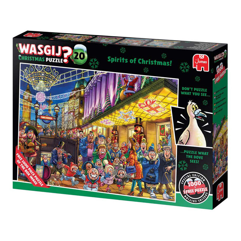 Jumbo wasgij christmas 20 - de geesten van kerstmis!, 2x 1000st.