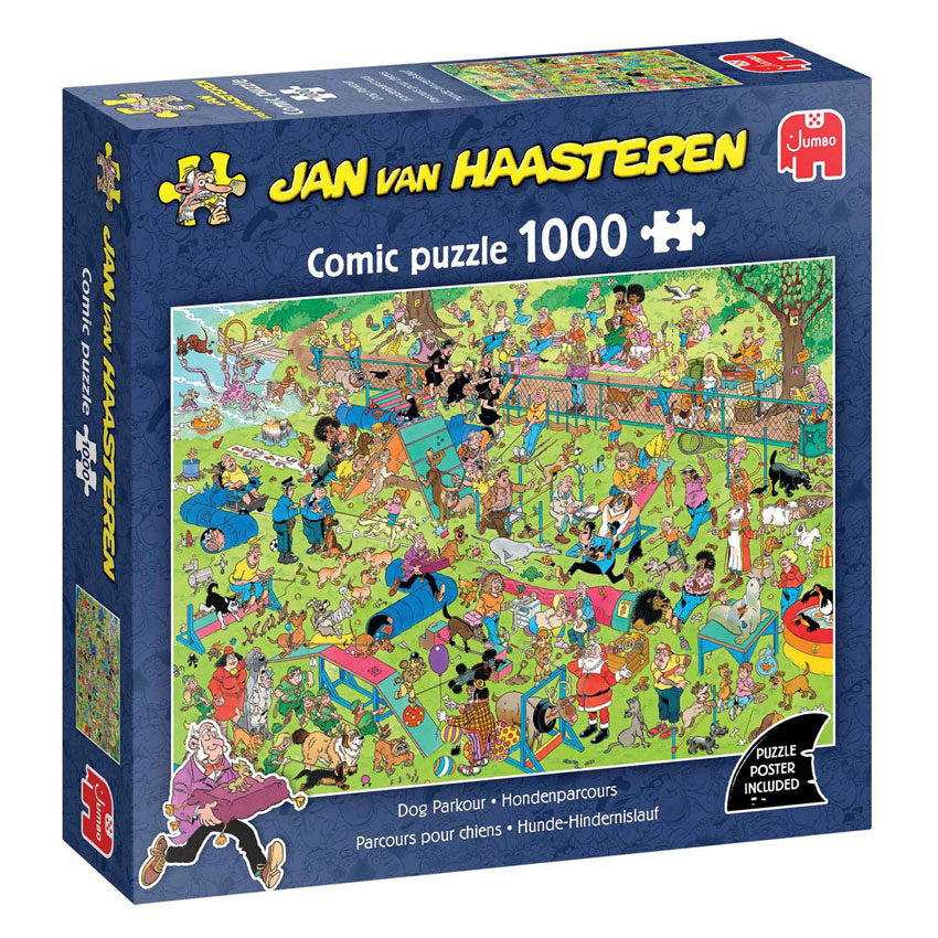 Jumbo jan van haasteren legpuzzel - hondenparcours, 1000st.