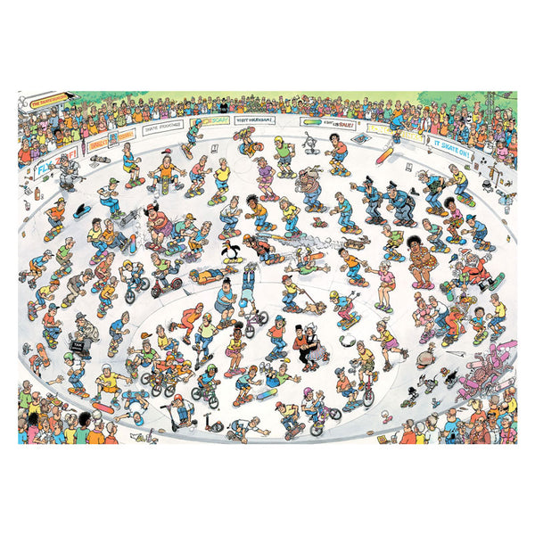 Jumbo puzzel 1000 st. jvh - skateboarden in de bowl