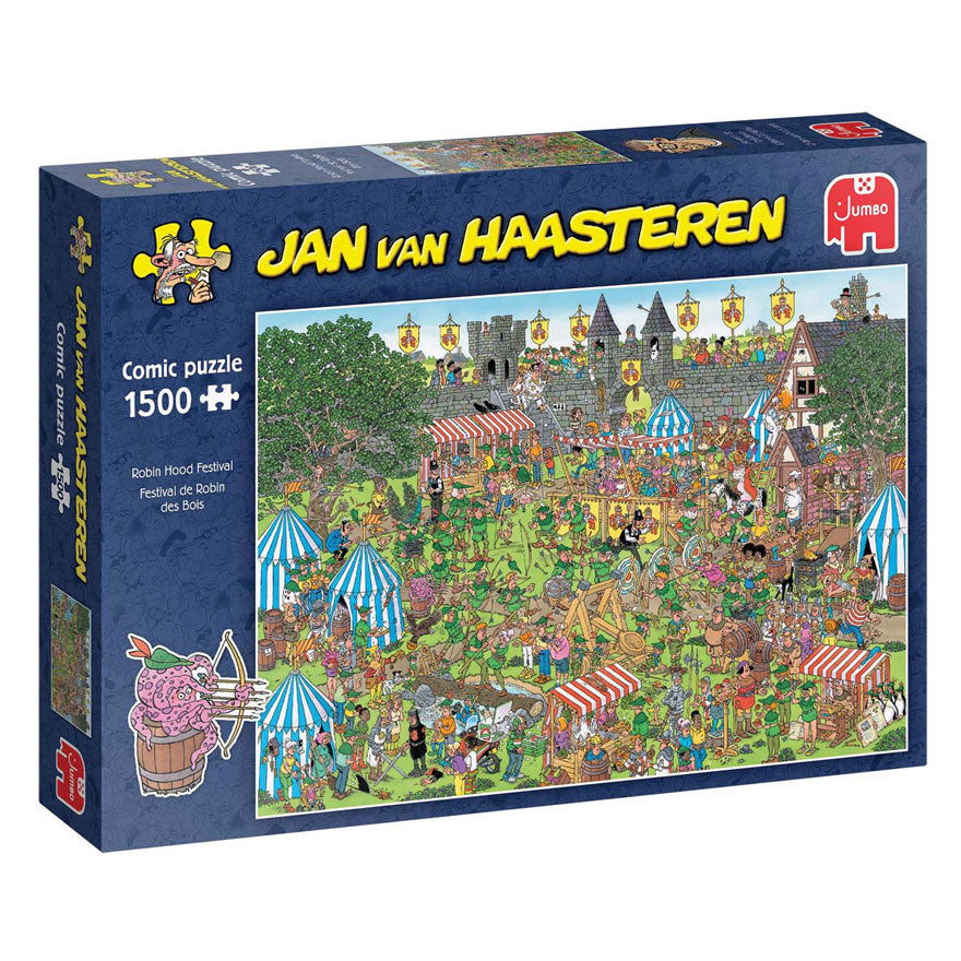 Jumbo jan van haasteren puzzel robin hood festival 1500 stukjes