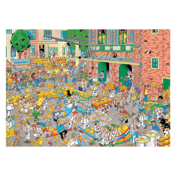 Jumbo puzzel 2x1000 st. jvh - de kaasmarkt skûtsjesilen