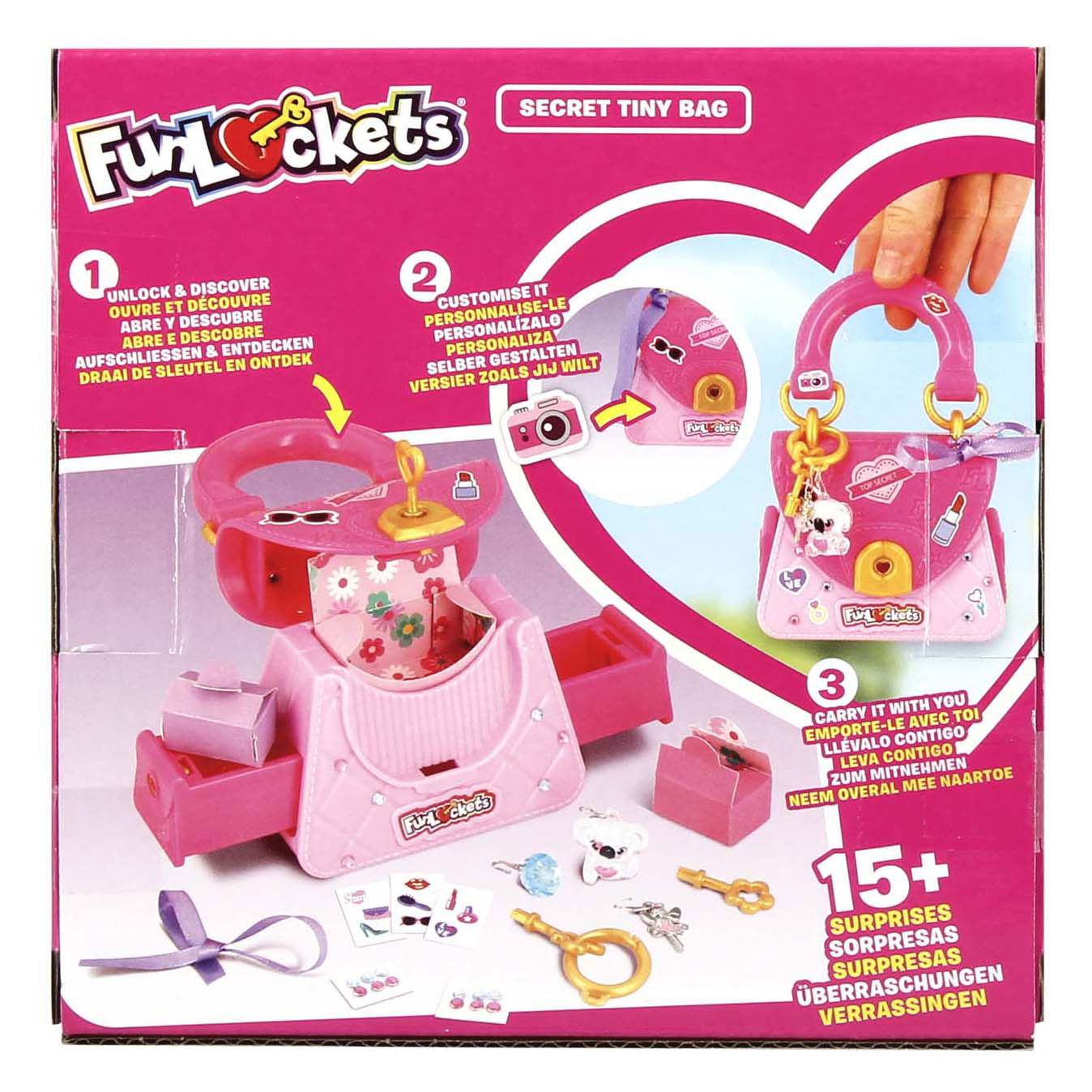 Jumbo funlockets mini schoudertas met geheime verrassingen