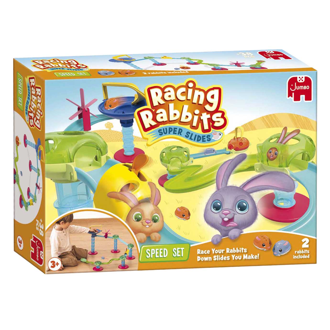 Jumbo racing rabbits starter set - 2 konijnen
