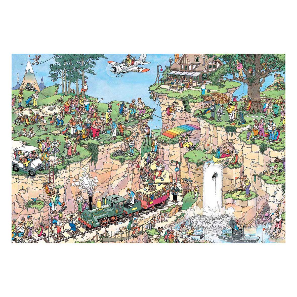 Jumbo jan van haasteren legpuzzel - de golfbaan - 5000st.