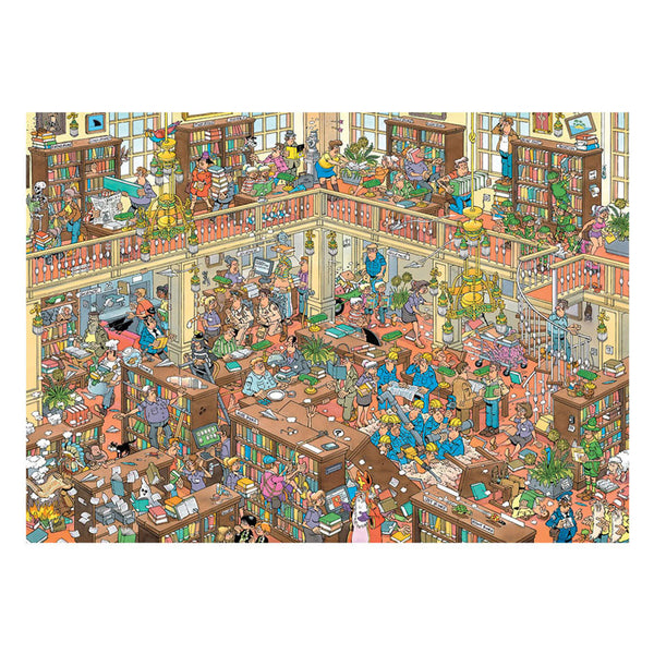 Jumbo puzzel 500xl st. jvh - de bibliotheek
