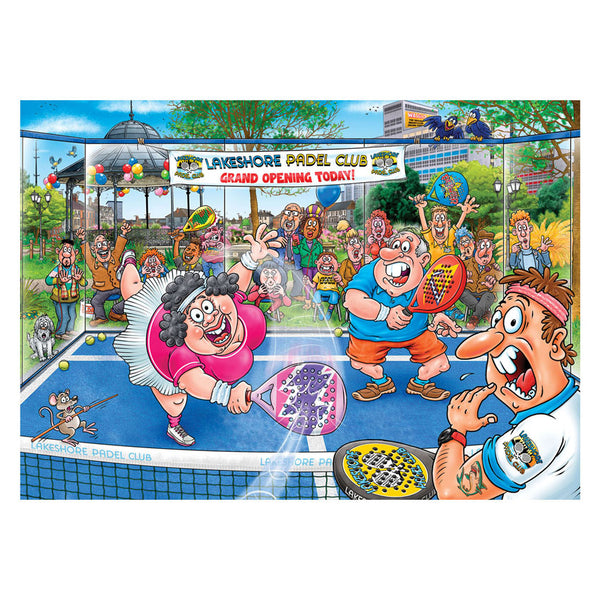 Jumbo wasgij original 49 - paniek op de padelbaan! - 1000 stukjes
