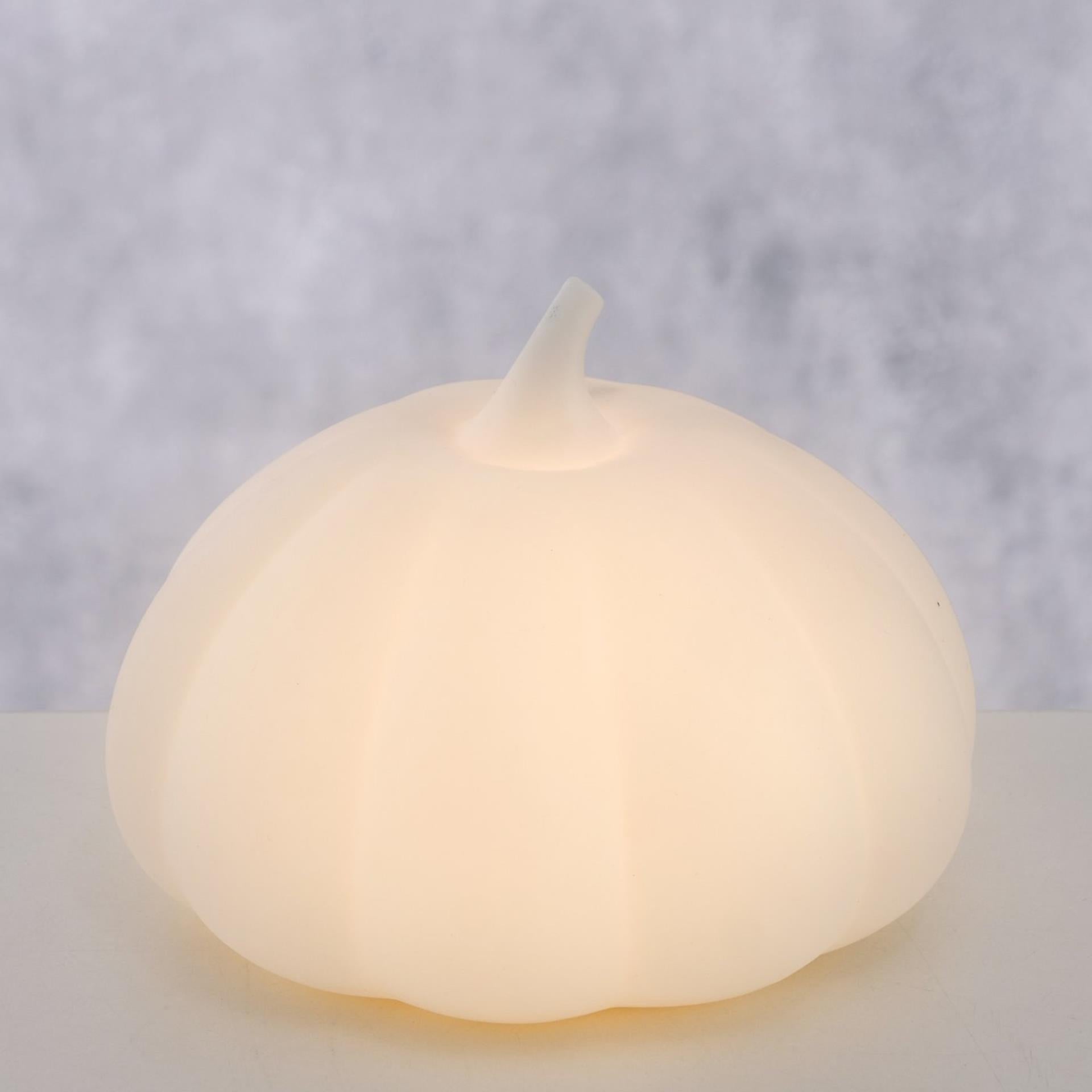 Boltze home beeld led pompoen h8,4cm