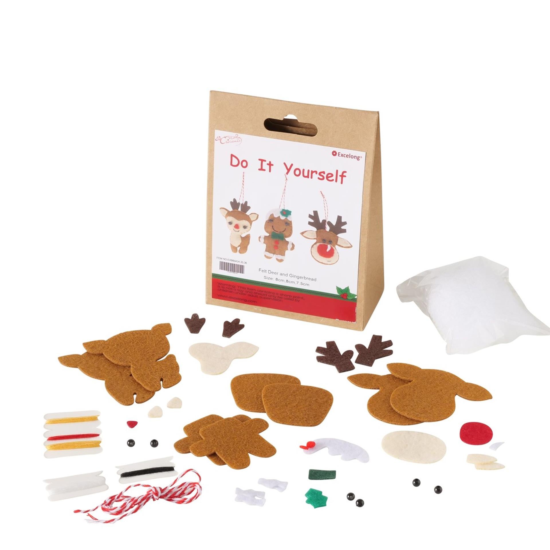 Boltze home diy-knutselset hert h15cm