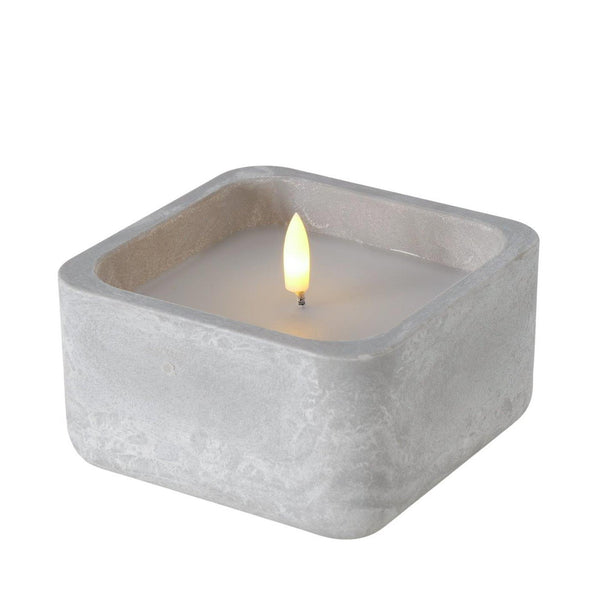 Boltze home led buiten kaars hayle plastic 12x12x8,5cm