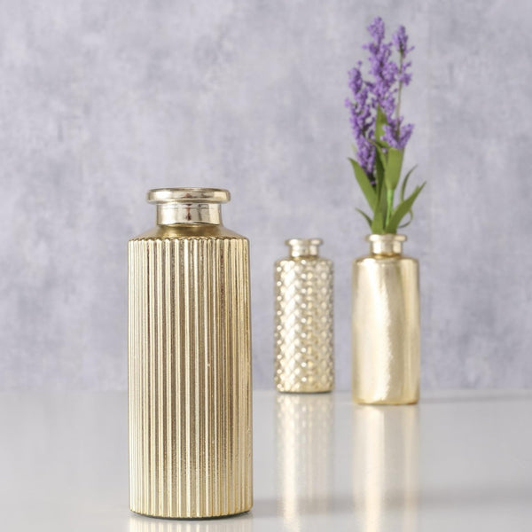 Boltze home vaas adore 13,5cm goud