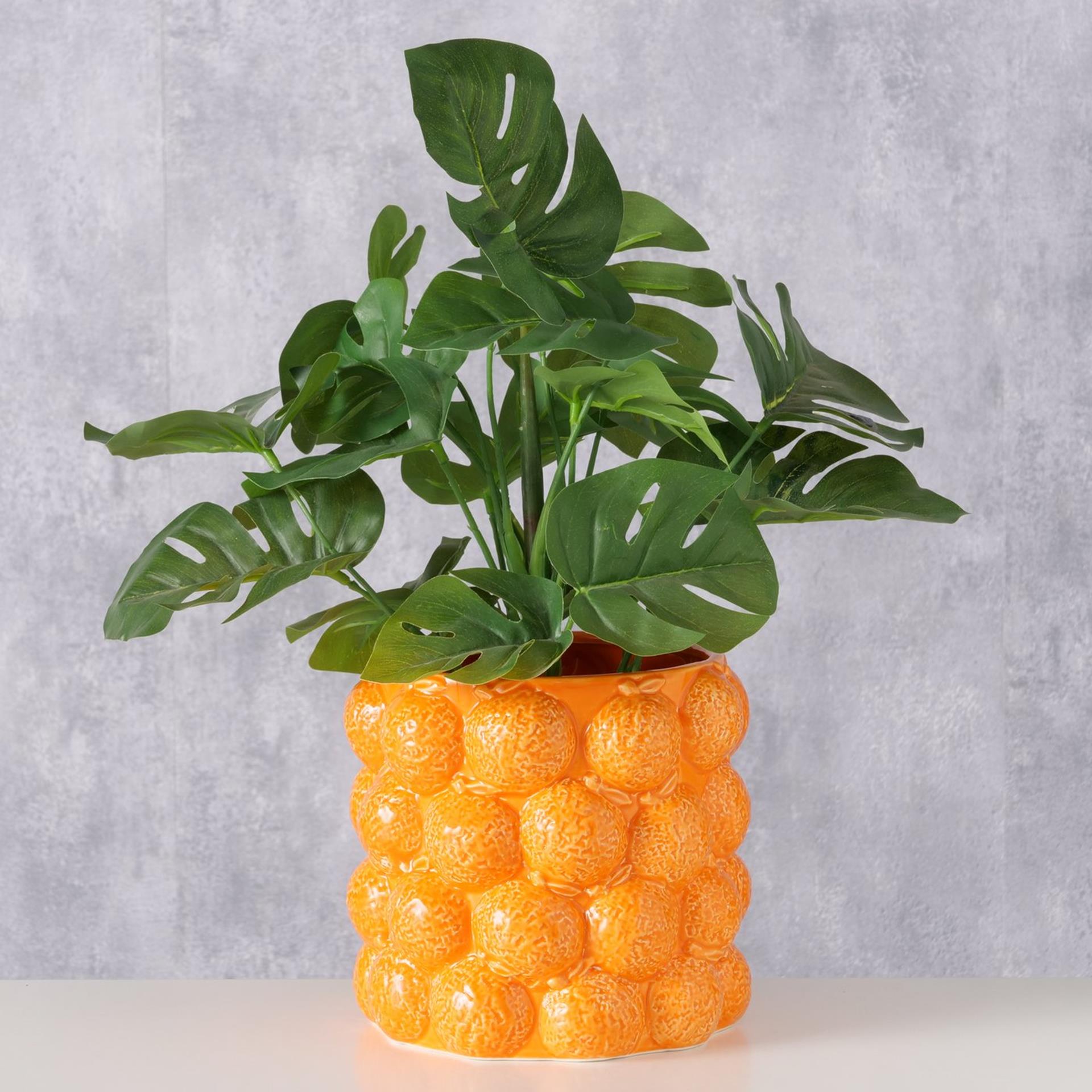 Boltze home bloempot sinaasappel h15cm