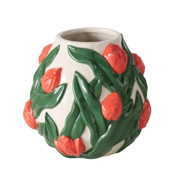 Boltze home vaas tulip h14cm