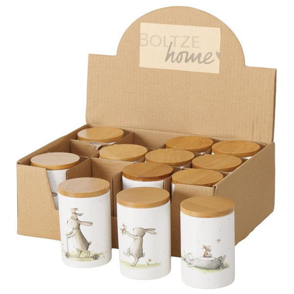 Boltze home voorraadpot bunny 80ml 7,8cm