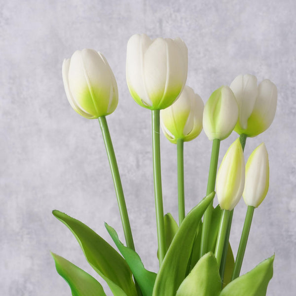 Boltze home kunstbloemen tulp 40cm wit