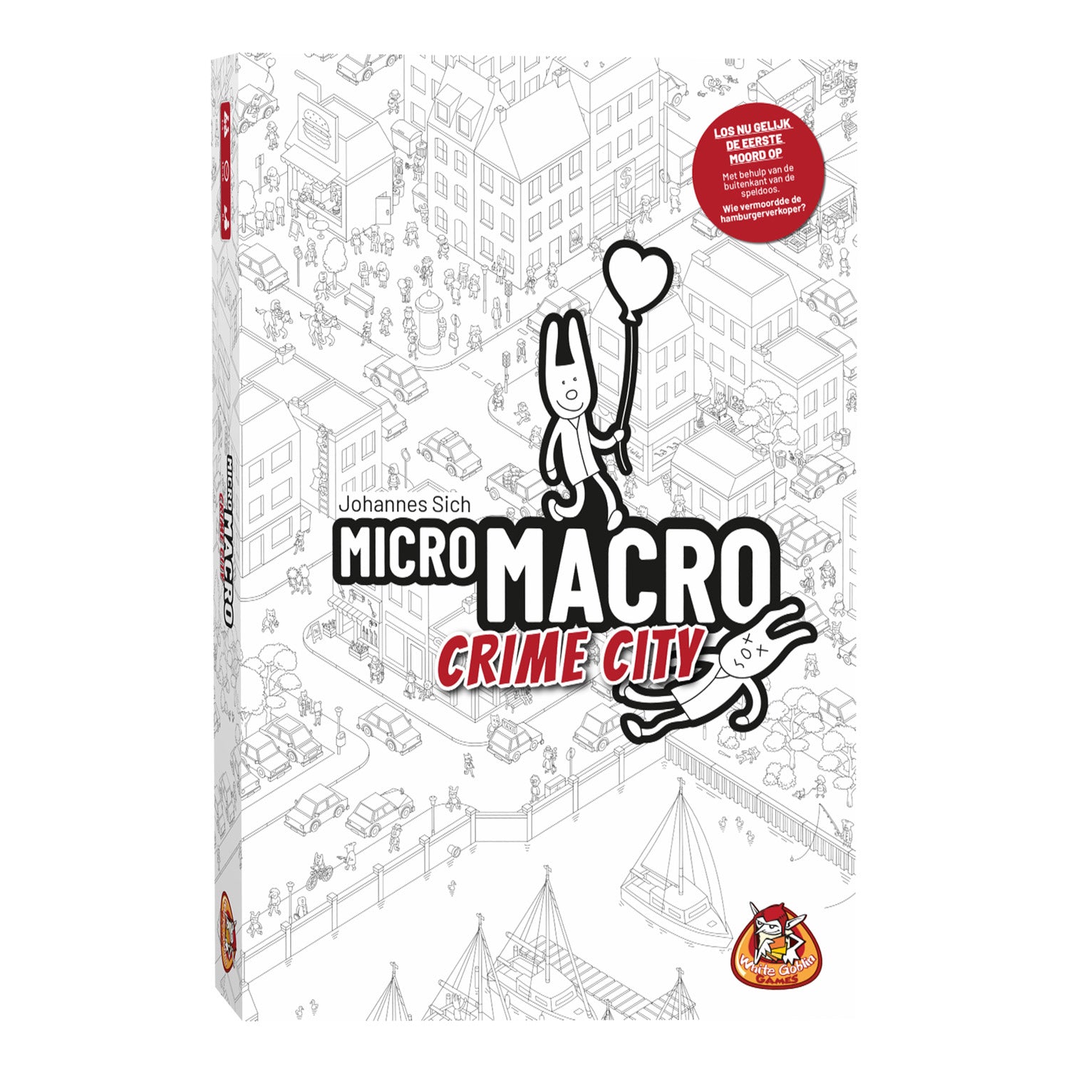 White goblin games micromacro: crime city bordspel (nederlands, 1 - 4 spelers, 15 - 45 minuten, vanaf 12 jaar)