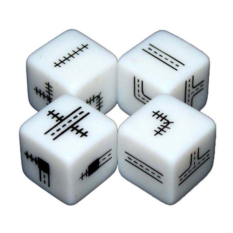 White goblin games - railroad ink (vuurrode versie) - dobbelspel - 1 tot 6 spelers - roll write - puzzelspel - voor de hele familie